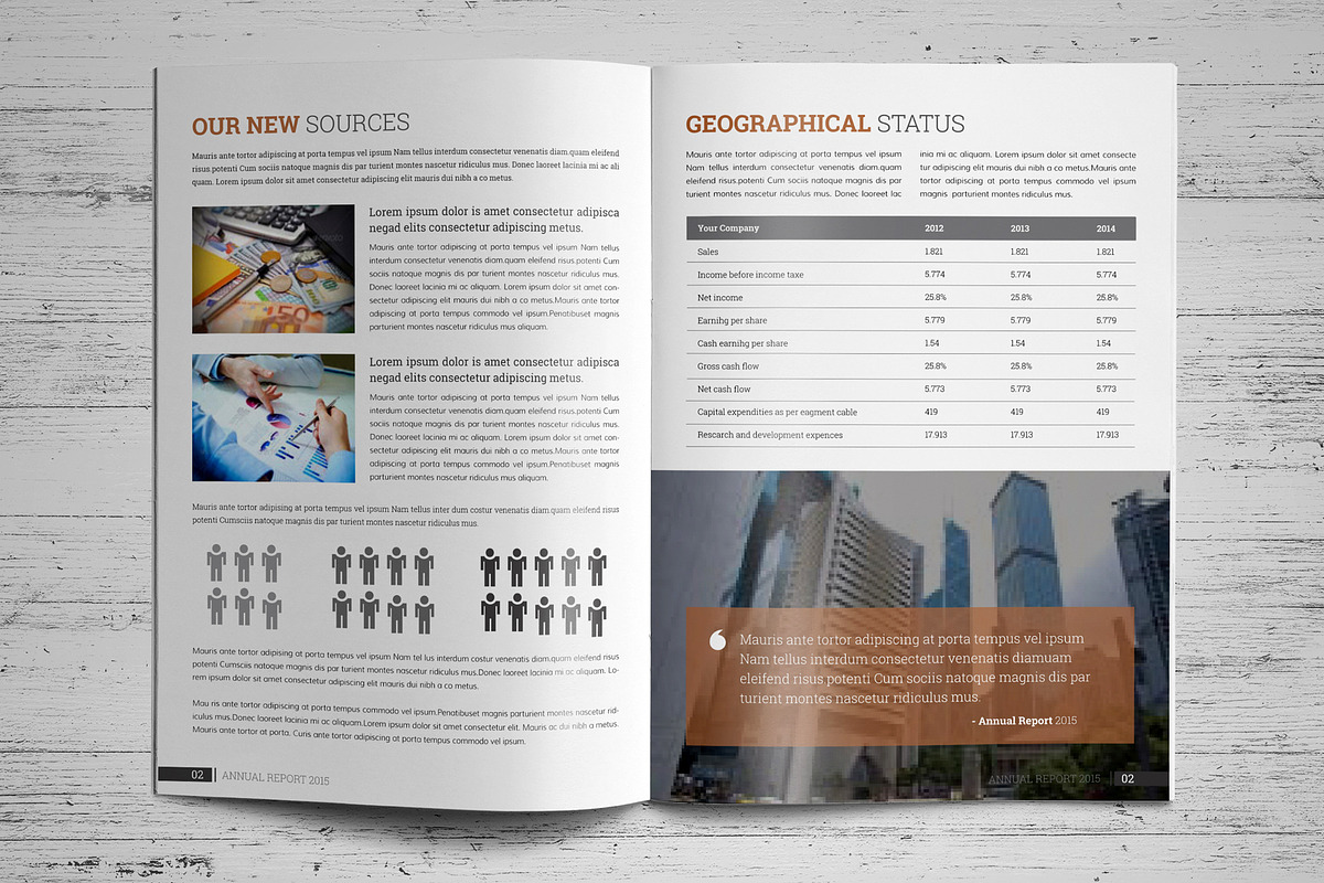 Annual Report Template V7, a Brochure Template by JanySultana (Photo 5 of 12)