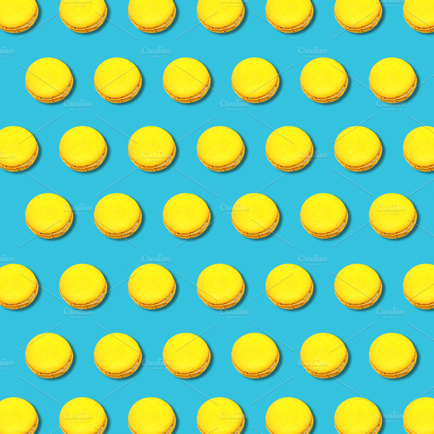 Geometric pattern with macaroons, a Food & Drink Photo by BOOCYS