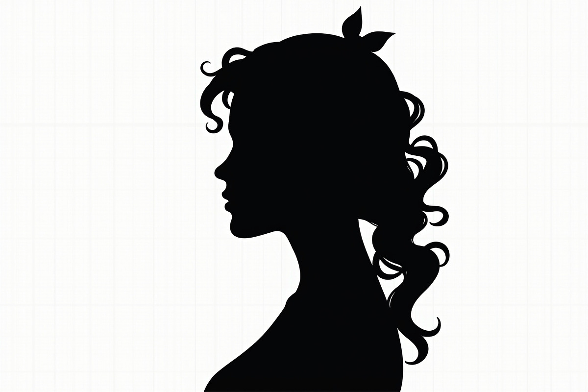 Romantic Love Cameo Silhouette, an Illustration by hafijul (Photo 2 of 8)