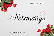 Rosemarry Handwritten Script, a Script Font by Rocket Template (Thumbnail 1 of 8)