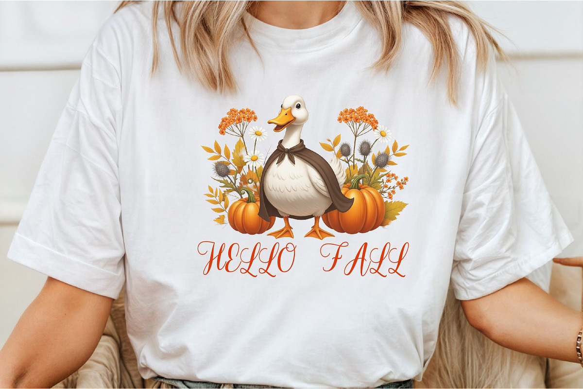 Hello Fall, Goose PNG, an Illustration by DreamCafeArt (Photo 3 of 7)