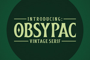 Obsypac Vintage Serif