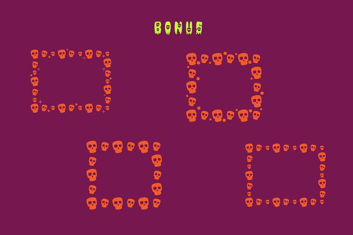 Quick Skull - Decorative font, a Sans Serif Font by Brown Cupple (Photo 5 of 7)