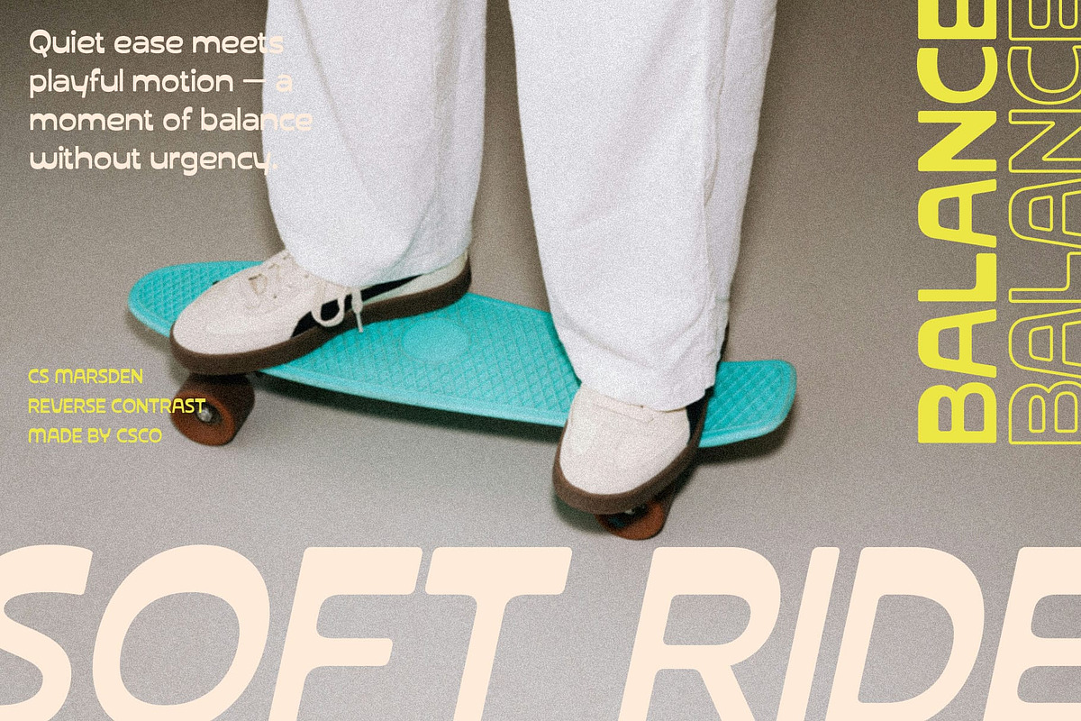 CS Marsden – Reverse Contrast Font, a Sans Serif Font by Craft Supply Co. (Photo 7 of 8)