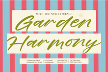 Garden Harmony Handwritten Brush