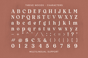 Thrive Wood - Organic Serif