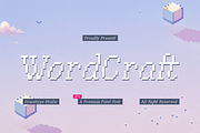 Word Craft | Premium Pixel Font, a Script Font by gracetype_studio (Thumbnail 1 of 12)