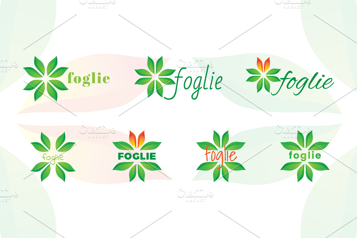 Foglie logos, a Branding & Logo Template by MuzaInspires (Photo 1 of 6)