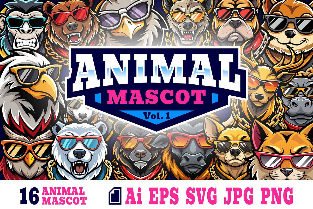 Animal Mascot Logo Illustration, an Illustration by Riswan Ratta (Photo 1 of 3)