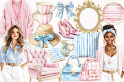 Preppy Glam, a Decorative Illustration by PeDe Designs (Thumbnail 4 of 12)