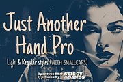 Just Another Hand Pro Family, a Handwritten Font by Stiggy & Sands (Thumbnail 1 of 9)
