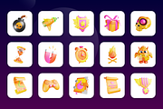 3D Animated Game Elements Icon Set, a Scene 3D Model by Flat Icons (Thumbnail 3 of 5)