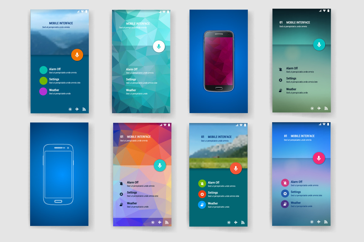 User interface(ux,ui)screen template | Templates & Themes ~ Creative Market