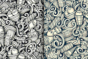 Ice Cream Graphics Doodle Patterns, a Pattern Graphic by BALABOLKA (Thumbnail 4 of 6)