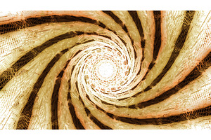 Spiral 3d background with fractal, an Illustration by Media Whale Stock