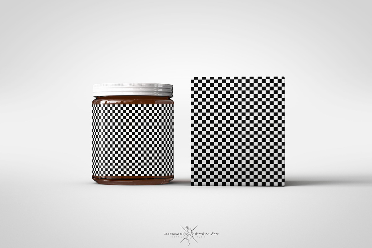 Amber Cosmetics Jar & Box Mock-Up, a Product Mockup by TSOBG (Photo 3 of 18)