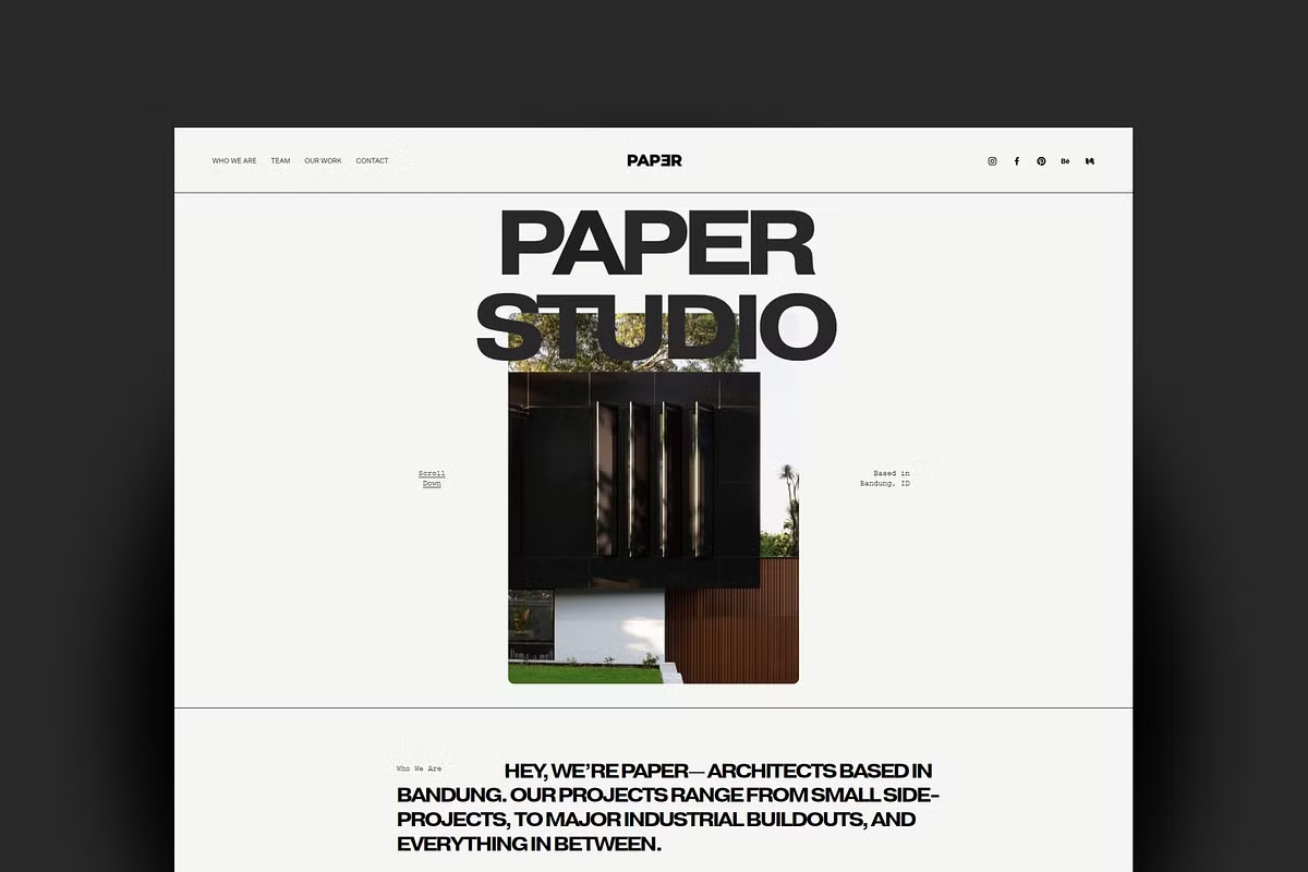 Paper Studio Architect Squarespace, a Squarespace Template by bonjourdsgnco (Photo 2 of 11)