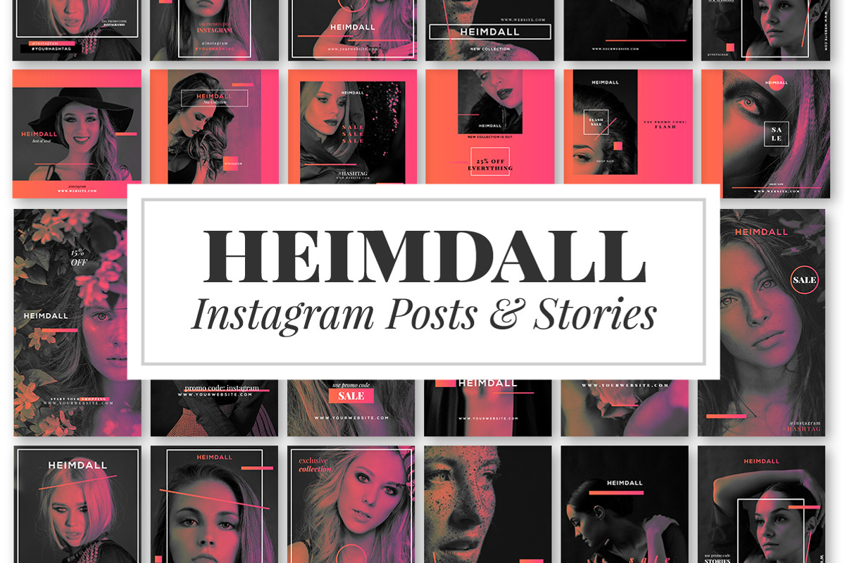 Heimdall - Instagram Posts & Stories, a Social Media Template by RussGFX (Photo 1 of 7)