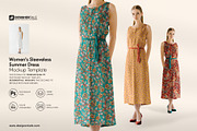 Women's Sleeveless Dress Mockup, a Product Mockup by Designertale (Thumbnail 1 of 7)