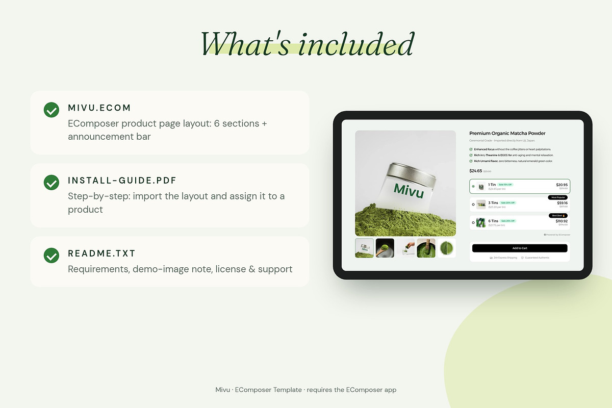 Mivu - Shopify EComposer Template, a Shopify Template by Boost Convert (Photo 3 of 11)