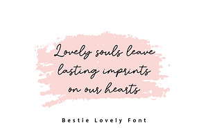 Bestie Lovely - Tailed Script Font