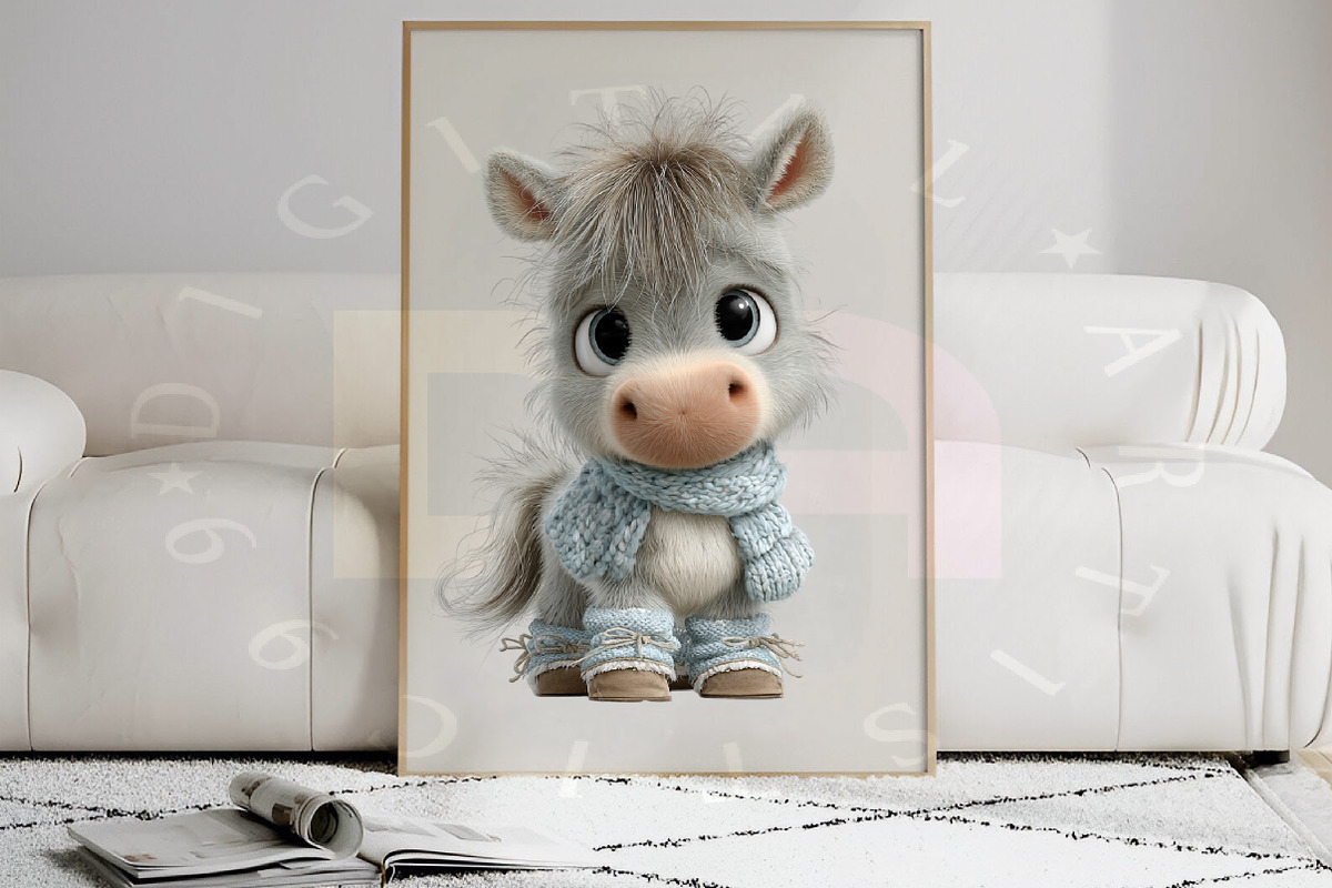 Watercolor Nursery Animals Clipart, a Transportation Illustration by Digital Artistic99 (Photo 8 of 9)