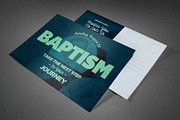 Baptism Church Postcard Template, a Card Template by loswl (Thumbnail 1 of 2)
