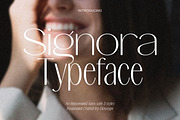Signora Typeface, a Sans Serif Font by Glowtype (Thumbnail 1 of 12)