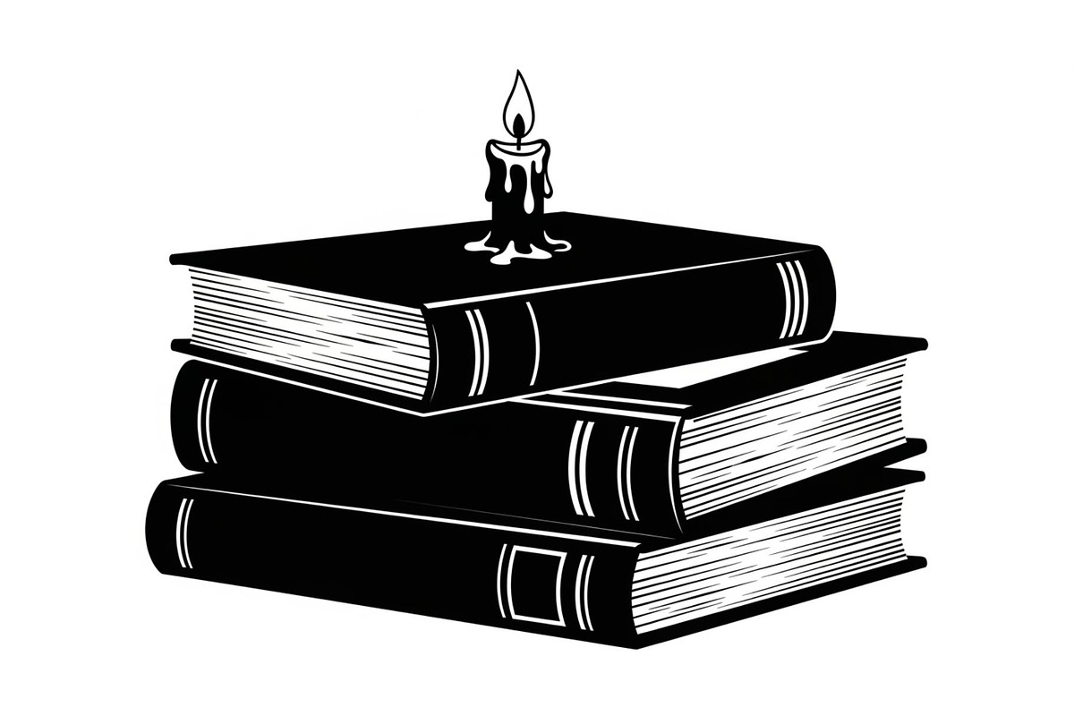 Vintage Book Stack Candle Bundle, an Illustration by jahid234 (Photo 10 of 31)