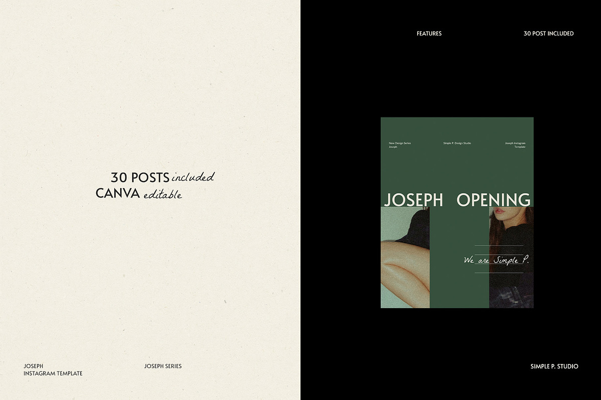 Joseph Instagram Canva, a Social Media Template by Simple P. (Photo 4 of 10)