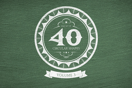 40 Circular Shapes - Vector - Vol. 3