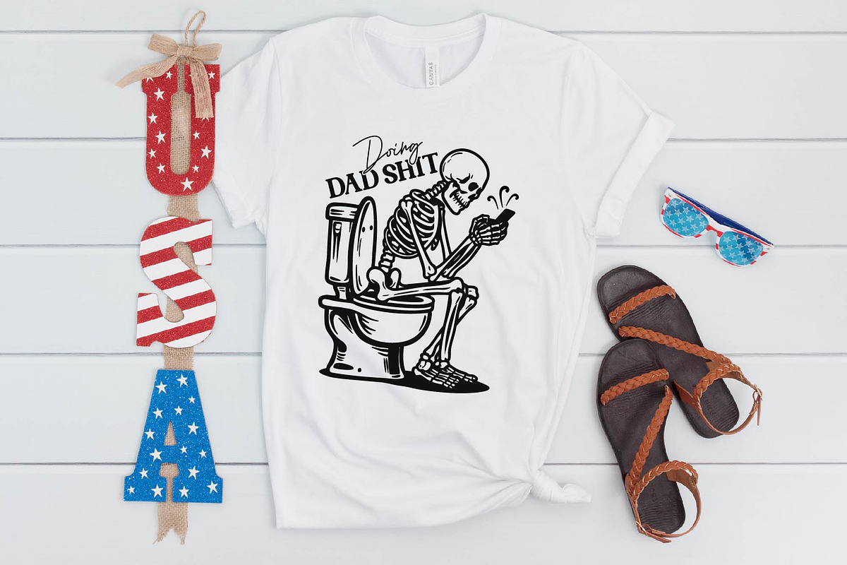 Doing Dad Shit Skeleton on Toilet, an Object Graphic by BeeCraftR (Photo 4 of 5)