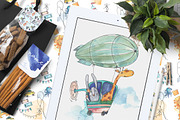 Kids party watercolor collection, an Animal Illustration by soolima (Thumbnail 5 of 6)