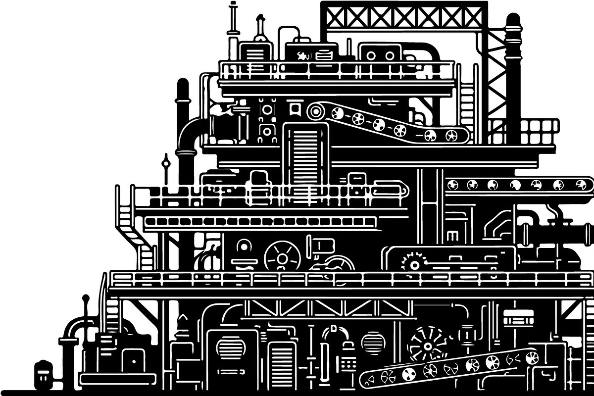 Industrial Factory Silhouette Bundle, an Illustration by Designs_River (Photo 19 of 45)