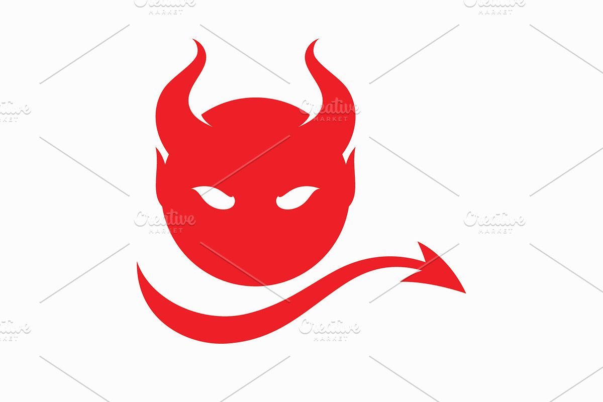 Devil logo symbol vector template, a Graphic by T.Vooka