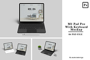M1 Pad Pro With Keyboard Mockup, an iPad Mockup by mahremdesign (Thumbnail 1 of 8)