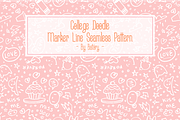 College Doodle | Seamless Pattern, a Pattern Graphic by Candy Horror Shop (Thumbnail 1 of 3)