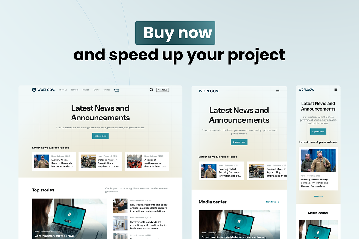WorlGov - Framer Template, a Landing Page Template by Agensip Design Agency (Photo 8 of 8)