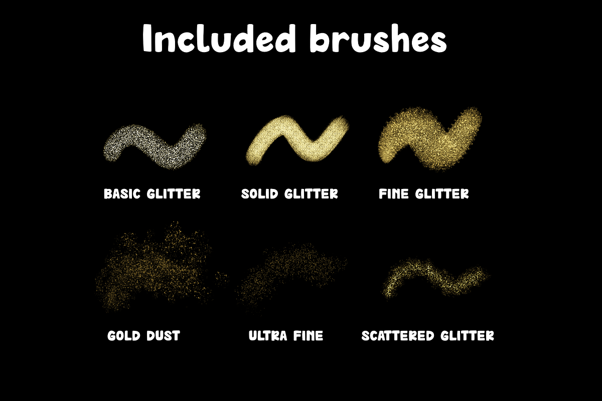 Glitter & Sparkle 1.0 for Procreate, a Brush Add-On by Design av MAD (Photo 2 of 10)