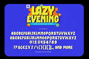Lazy Evening - Fun Display Font, a Sans Serif Font by Gassstype (Thumbnail 4 of 8)