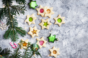 Handmade stained glass cookies, a Holiday Photo by Kate S