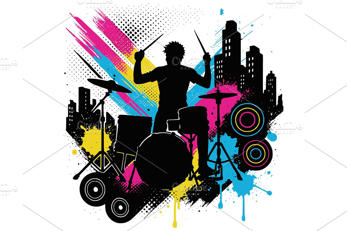 Drummer frutiger metro grunge, a Person Illustration by Deezguizer (Photo 1 of 3)