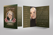 Funeral Program 05 Vintage Green, a Brochure Template by SeraphimChris (Thumbnail 7 of 8)