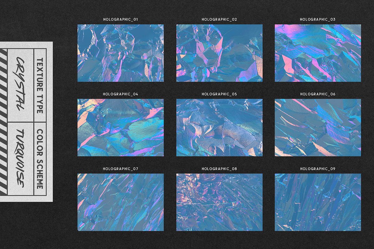 Holographic Backgrounds Collection, a Texture Graphic by MiksKS (Photo 10 of 12)