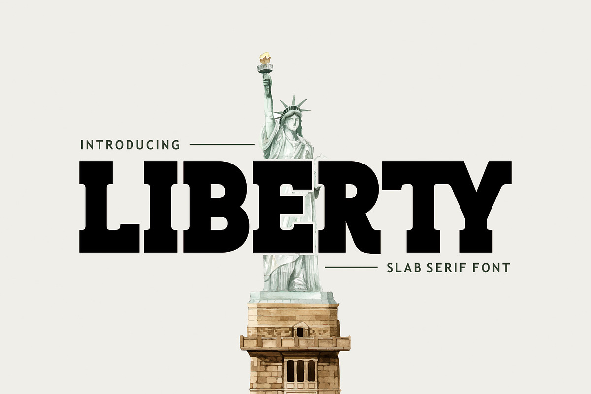 Liberty - Slab Serif, a Slab Serif Font by Umitype (Photo 1 of 7)