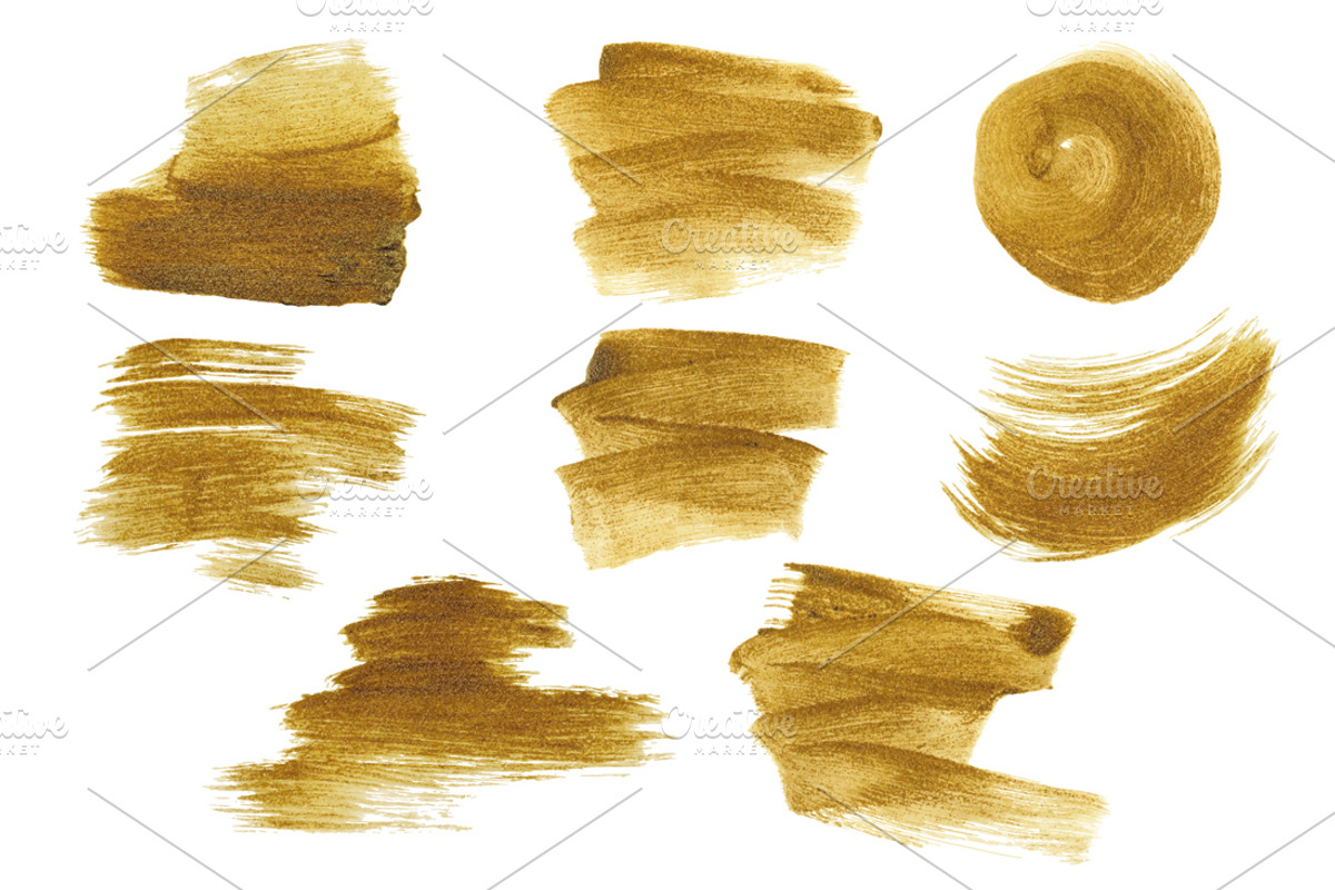 Gold metallic brushes, a Texture Graphic by Paper Cards (Photo 3 of 7)