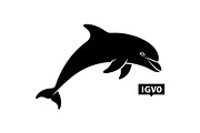 Dolphin Jumping Silhouette Vector bu, an Illustration by Designs_River (Thumbnail 33 of 48)