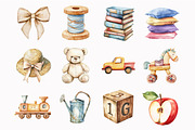 Watercolor Rustic Atelier Clipart, an Illustration by Design Market (Thumbnail 4 of 5)