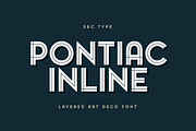 Pontiac Inline Font Collection, a Sans Serif Font by S&C Type (Thumbnail 1 of 10)