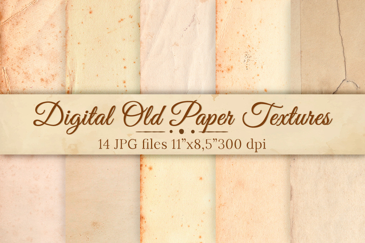 Vintage paper textures, a Texture Graphic by SweetRenieDesigns (Photo 6 of 8)